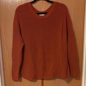 Rust Orange Knit Sweater